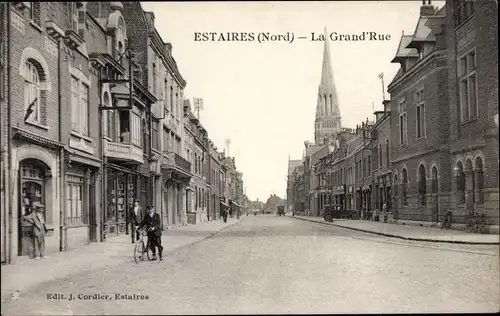 Ak Estaires Nord, La Grand' Rue