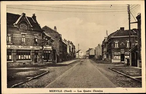 Ak Merville Nord, Les Quatre Chemins, Estaminet