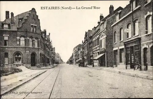 Ak Estaires Nord, La Grand' Rue