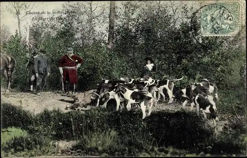 Ak Yvelines, Chasse de la Saint Hubert, La Mort du Cerf