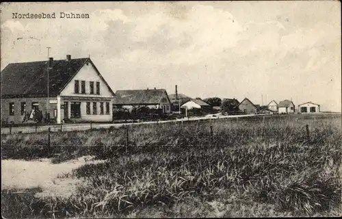 Ak Nordseebad Duhnen Cuxhaven, Teilansicht der Ortschaft