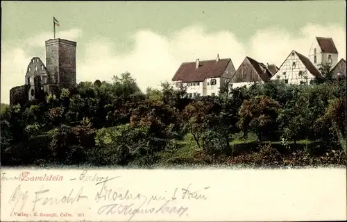 Ak Bad Teinach Zavelstein im Schwarzwald, Teilansicht