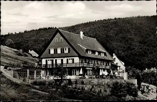 Ak Alpirsbach im Schwarzwald, Höhengaststätte Burghalde
