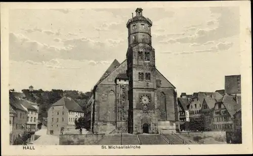 Ak Schwäbisch Hall in Württemberg, St. Michaeliskirche