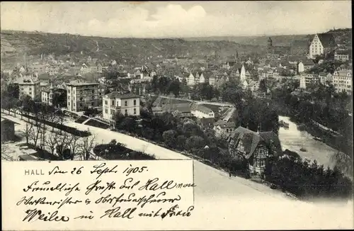 Ak Schwäbisch Hall in Württemberg, Stadtpanorama