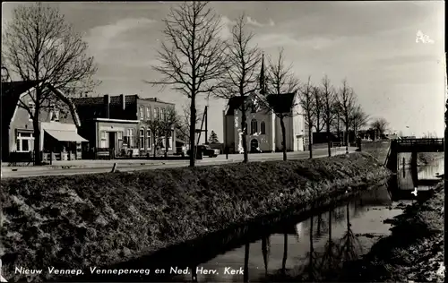 Ak Nieuw Vennep Nordholland Niederlande, Venneperweg, Ned. Herv. Kerk