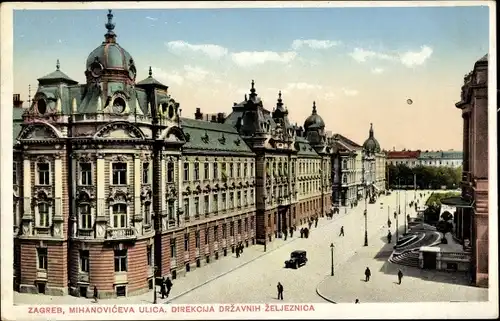 Ak Zagreb Kroatien, Mihanoviceva Ulica