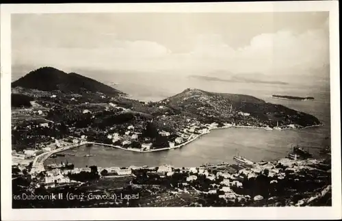 Foto Ak Gruž Gravosa Lapad Dubrovnik Kroatien, Blick auf den Ort