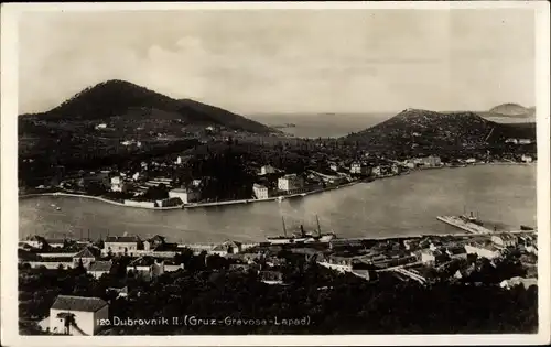 Ak Gruž Gravosa Lapad Dubrovnik Kroatien, Blick auf den Ort
