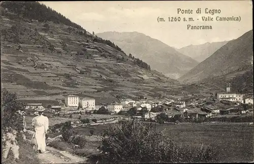 Ak Ponte di Legno Lombardia, Valle Camponica, Panorama