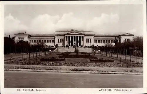 Ak Athen Griechenland, Palais Zappeion