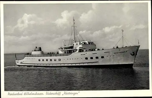Ak Wilhelmshaven in Niedersachsen, Bäderschiff Rüstingen