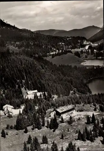 Ak Spitzingsee Schliersee in Oberbayern, Panorama, Zollschule