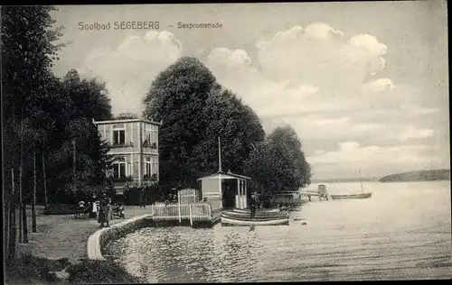 Ak Bad Segeberg in Schleswig Holstein, Seepromenade