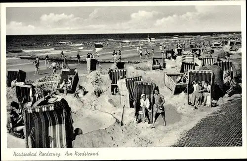 Ak Norderney in Ostfriesland, Am Nordstrand, Strandleben