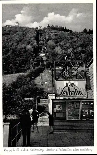 Ak Bad Lauterberg, Blick von der Talstation zum Hausberg, Burgseilbahn Ausgang