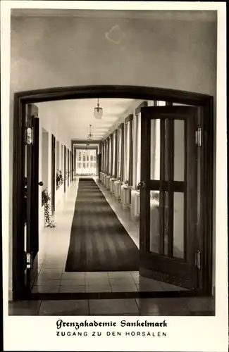 Ak Sankelmark Oeversee Schleswig Holstein, Grenzakademie, Zugang zu den Hörsälen