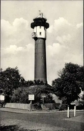 Ak Nordseebad Wangerooge in Ostfriesland, Leuchtturm