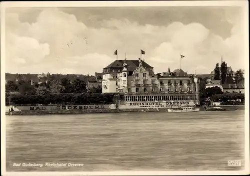 Ak Bad Godesberg Bonn am Rhein, Rheinhotel Dressen