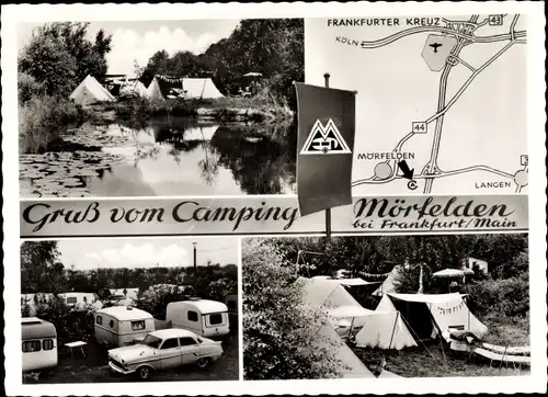 Ak Mörfelden Walldorf in Hessen, Campingplatz, Inh. R. Arndt