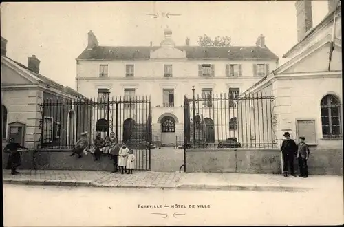 Ak Égreville Seine et Marne, Hotel de Ville