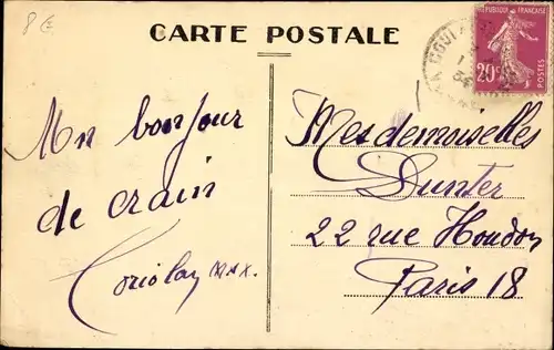 Ak Crain Yonne, Rue Principale