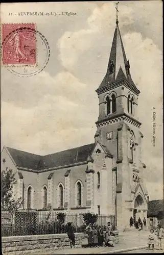 Ak Auverse Maine-et-Loire, L'Eglise