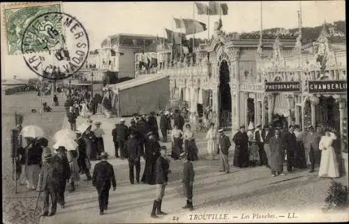 Ak Trouville sur Mer Calvados, Les Planches