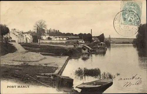 Ak Port Marly Yvelines, Teilansicht der Ortschaft