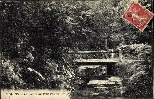 Ak Poigny la Forêt Yvelines, La Riviere au Petit Poigny