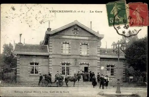 Ak Vaucresson Hauts de Seine, La Gare