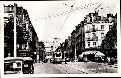 Ak Lille Nord, La Rue Nationale, Straßenbahn