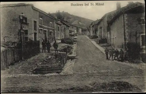 Ak Buxières Meuse, Straßenpartie im Ort, deutsche Soldaten