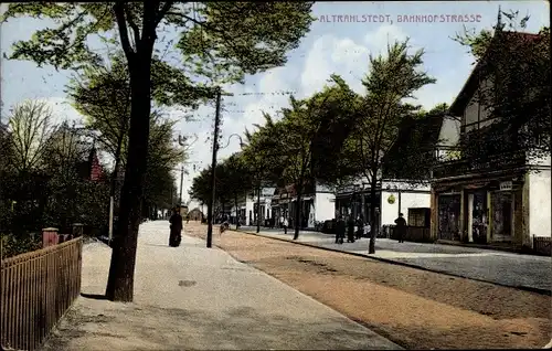 Ak Hamburg Wandsbek Rahlstedt Altrahlstedt, Bahnhofstraße, Handlung