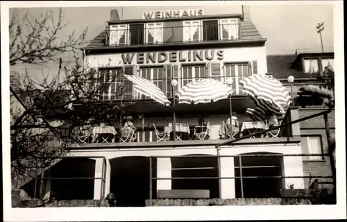 Ak Pfaffendorf Koblenz in Rheinland Pfalz, Wendelinus, Hotel und Weinhaus