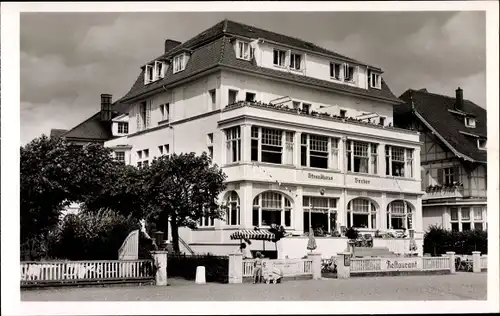 Ak Ostseebad Travemünde Lübeck, Hotel Strandhaus Becker, Inh. G. Maerkert