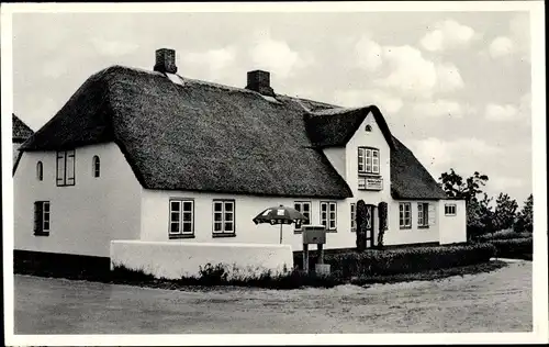 Ak Nebel auf der Insel Amrum Nordfriesland, Ouedens Gasthof, Inh. J. Meyer