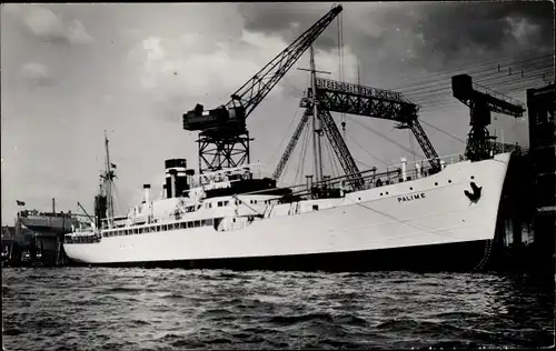 Foto Ak Frachtschiff Palime, Bananentransport, Reederei F. Laeisz