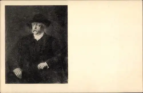 Ak Fürst Otto von Bismarck, Portrait mit Hut