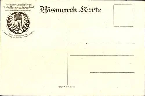 Ak Otto von Bismarck, Herzog zu Lauenburg, Bundeskanzler, 80. Geburtstag