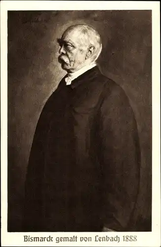 Künstler Ak Lenbach, Fürst Otto von Bismarck, Portrait