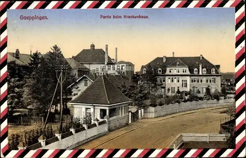 Passepartout Ak Göppingen in Baden Württemberg, Partie beim Krankenhaus