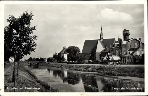 Ak Hoofddorp Nordholland Niederlande, Langs de Hoofdvaart