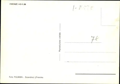 Ak Firenze Florenz Toscana, Hochwasser 1966, überschwemmte Straßen