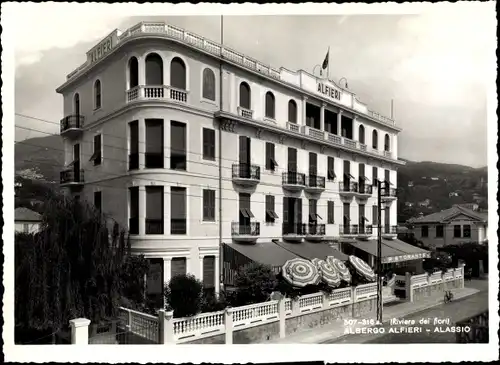 Ak Alassio Liguria, Albergo Alfieri, Riviera dei fiori