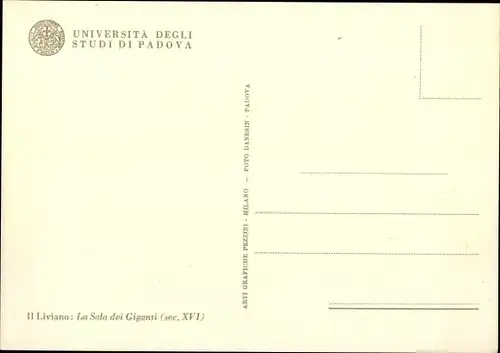 Ak Padova Padua Veneto, Palazzo Centrale, Sala dei Giganti, Universita degli Studi di Padova