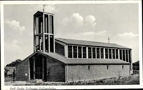 Ak Ostseebad Heiligenhafen in Holstein, Kath. Kirche St. Ansgar