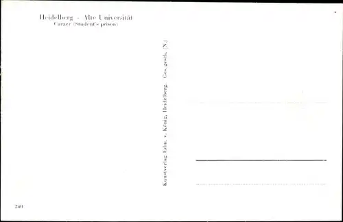 Ak Heidelberg, Alte Universität, Karzer: Haupteingang, Villa Drall, Palais Royal, Sans souci