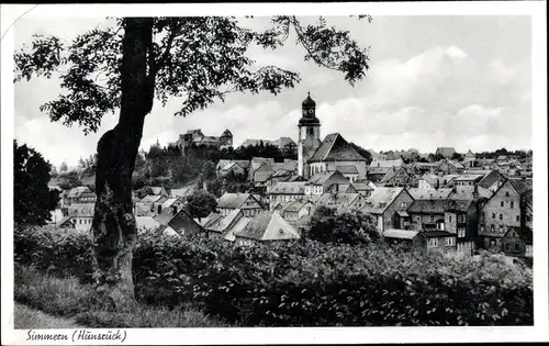 Ak Simmern im Hunsrück, Panorama