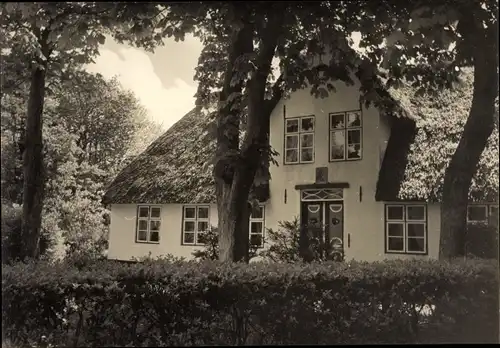 Ak Insel Sylt in Nordfriesland, Reetdachhaus